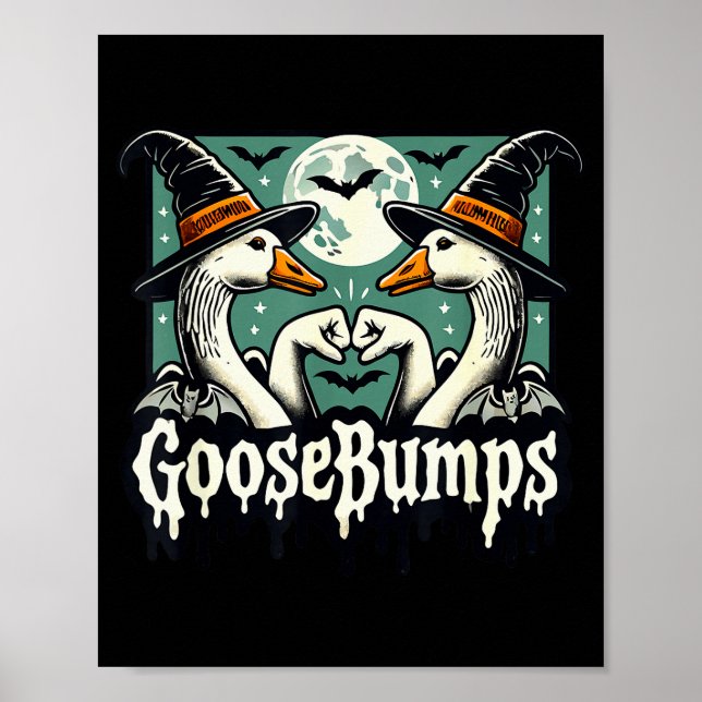 Gåskött Gåshud Roliga Gäss Knutna Nävar Hej Poster (Framsidan)