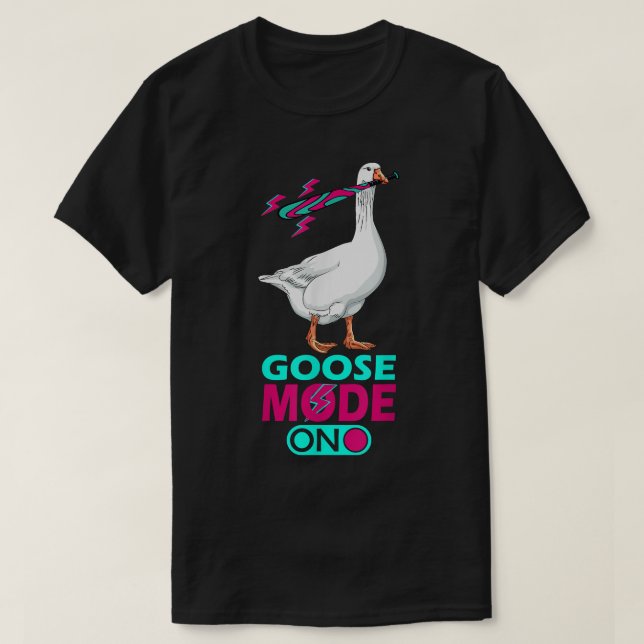 Gåsläge på Anka-kycklingen Retro Goose  T Shirt (Design framsida)