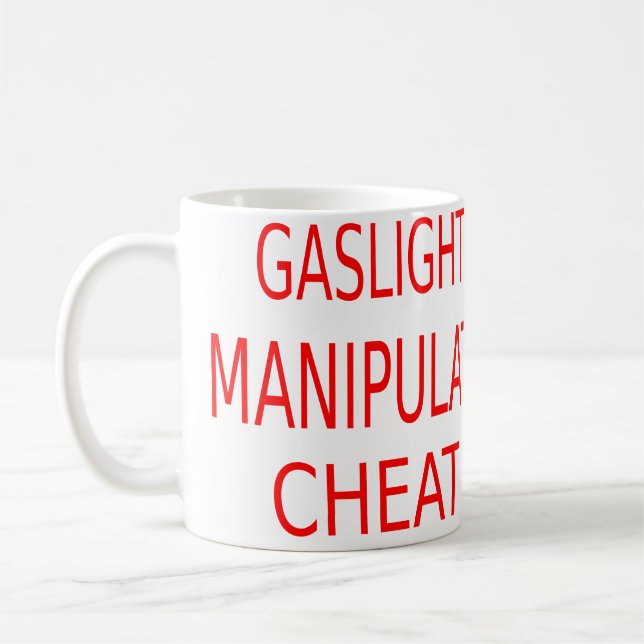 Gaslight Manipulate CvärmeFootball Jersey Kaffemugg (Vänster)