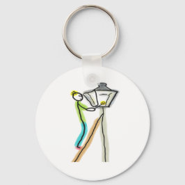 Gaslighting Stickman Nyckelring