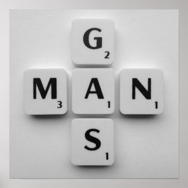 Gasman Poster B/W (Framsidan)