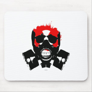 Gasmask - kolmotstånd - radioaktiv symbol - musmatta