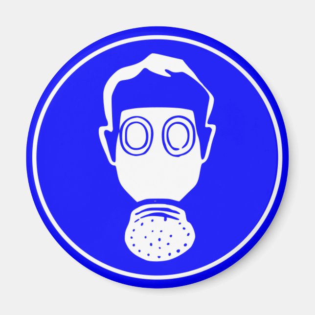 Gasmask Magnet (Framsidan)