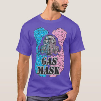 Gasmask och rök t shirt