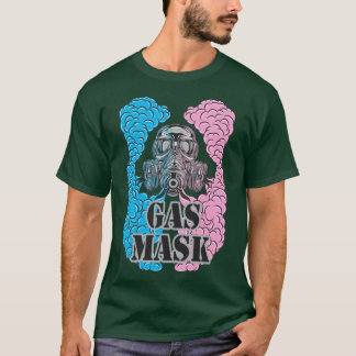 Gasmask och rök t shirt