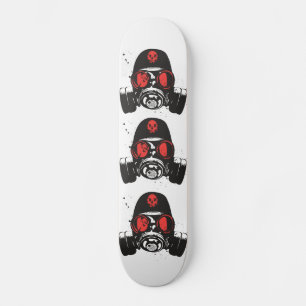 Gasmask Old School Skateboard Bräda 18 Cm