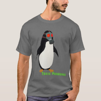 Gasmask pingvin tee shirt