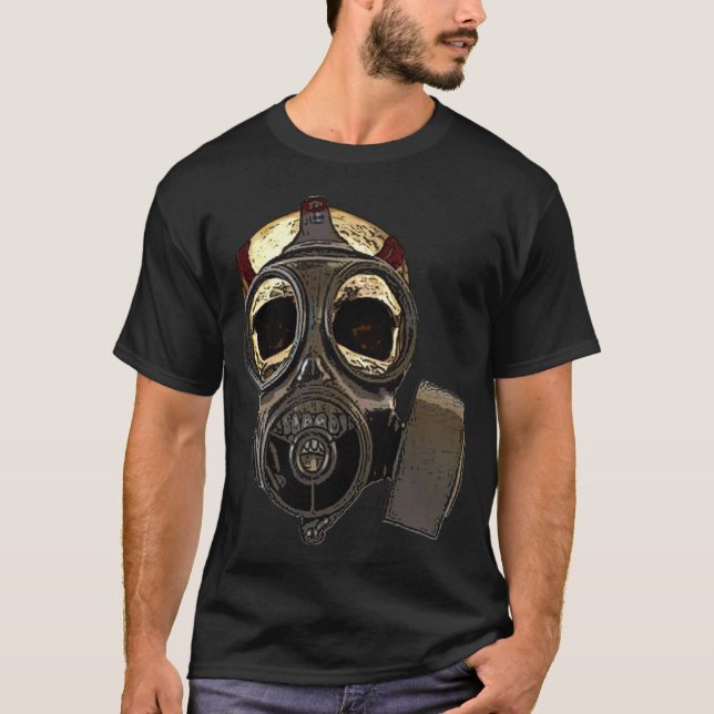 Gasmask skalle tee (Framsida)