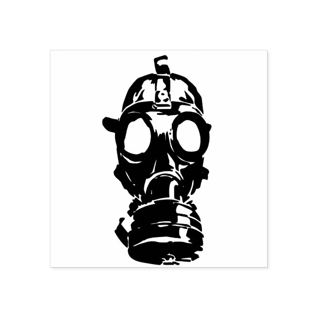 Gasmask Stämpel (Tryck)