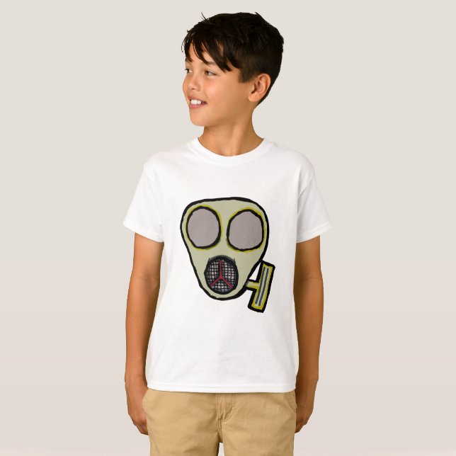 Gasmask T Shirt (Hel framsida)