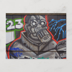 Gasmask Vykort