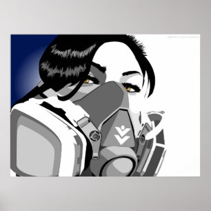 gasmaskflicka poster