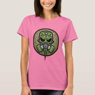 Gasmasksockerskalle Tee Shirt