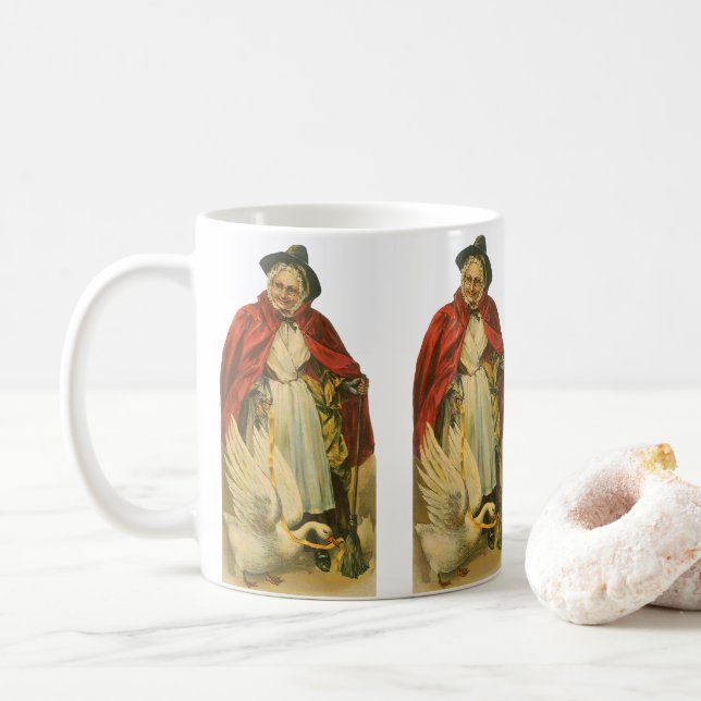 Gåsmor Vintage Viktoriansk Saga Bok Kaffemugg (Med munk)