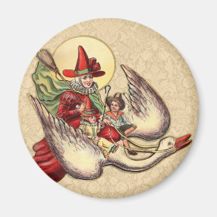 Gåsmors barn Antik illustration Magnet
