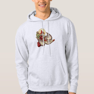 Gåsmors Barn Antik Illustration Sweatshirt Med Luva