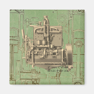 Gasmotor K5 från Wisconsin Motor Milwaukee Wiscons Magnet