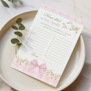 Gåsnamn på den låten Baby Rosa Rutigt spel