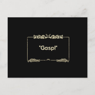 Gasp! Tyst filmvykort Vykort
