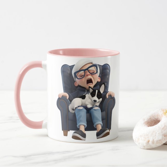 Gäspa efter kaffe! Kaffe kopp (Med munk)