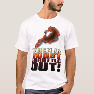 Gaspådrag Ut Dirt Bike Motocross Rollig T-Shirt