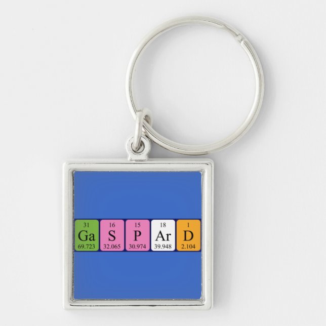 Gaspard periodisk nyckelring bord namn (Framsidan)