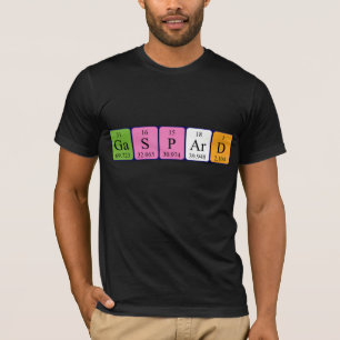 Gaspard, periodisk skjorta bord namn tee shirt