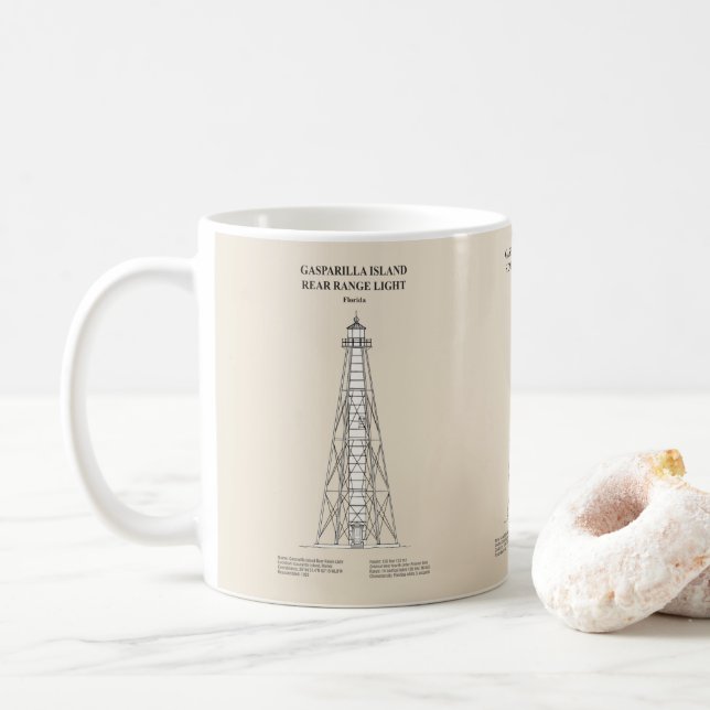 Gasparilla Island Rear Range Light - Florida - SBD Kaffemugg (Med munk)