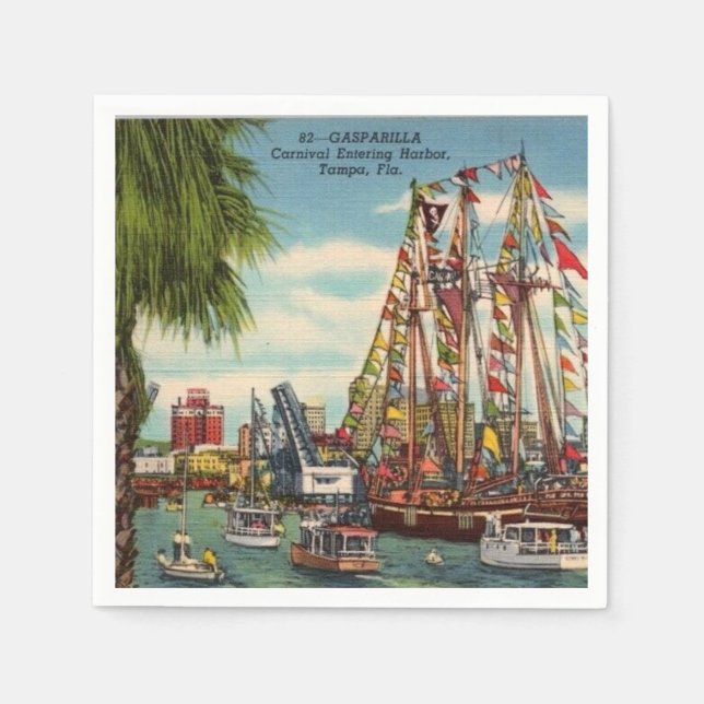Gasparilla Napkins Pappersservett (Framsidan)