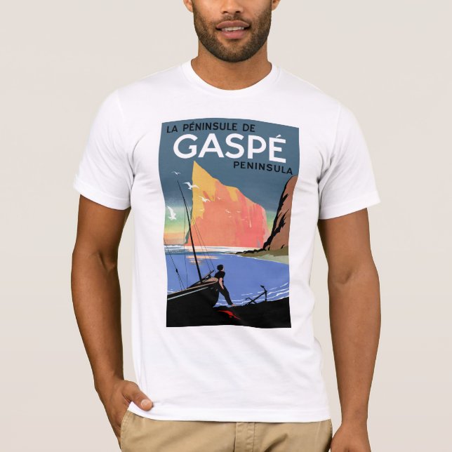 Gaspé Peninsula ~ Kanada T-shirt (Framsida)