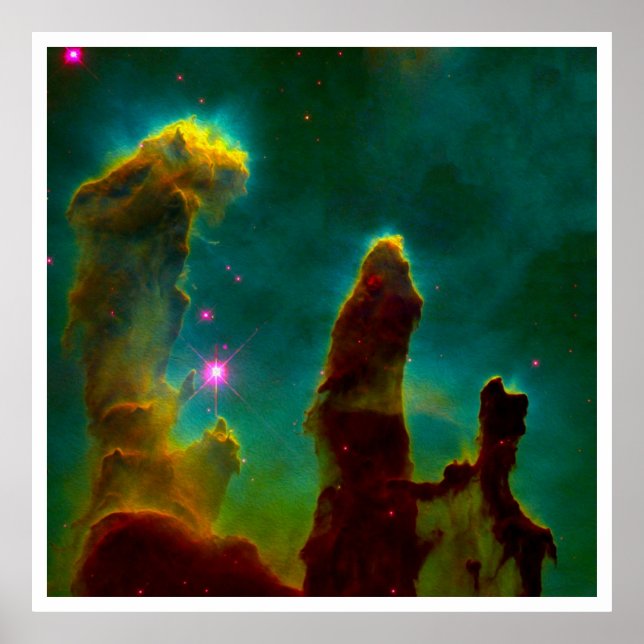 Gaspelare i Eagle Nebula (M16) Poster (Framsidan)