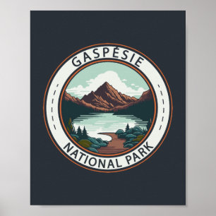 Gaspésie Nationalpark Kanada Märke Poster