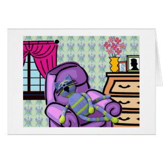 Gäspning Hälsningskort