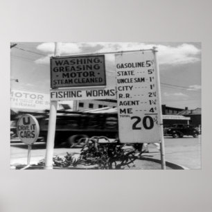 GASPRISER POSTER & CANVAS-RETRINER - ART
