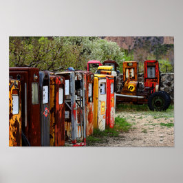 Gaspump Conga Line i New mexico Poster