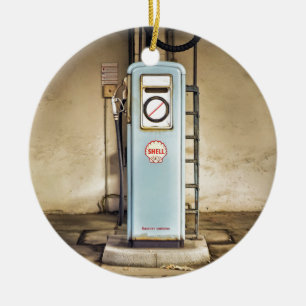 gaspump julgransprydnad keramik