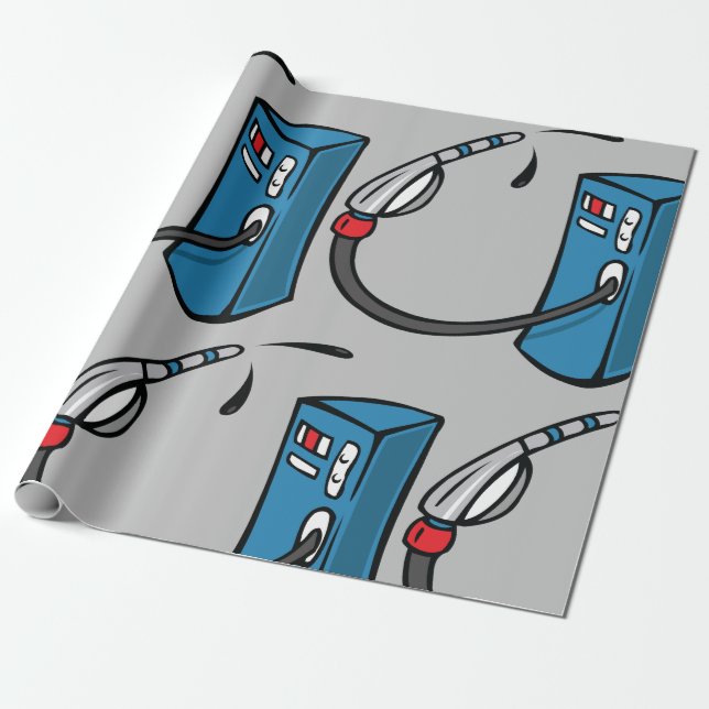 Gaspump Presentpapper (Utrullad)