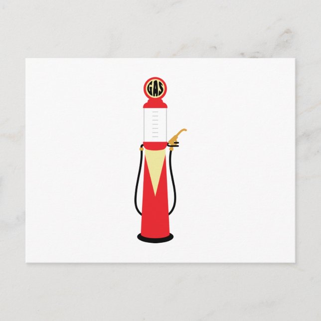 Gaspump Vykort (Framsida)