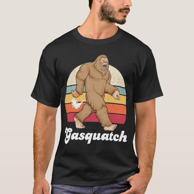 Gasquatch Funny Bigfoot Farting Gassy Sasquatch Fa T Shirt (Framsida)