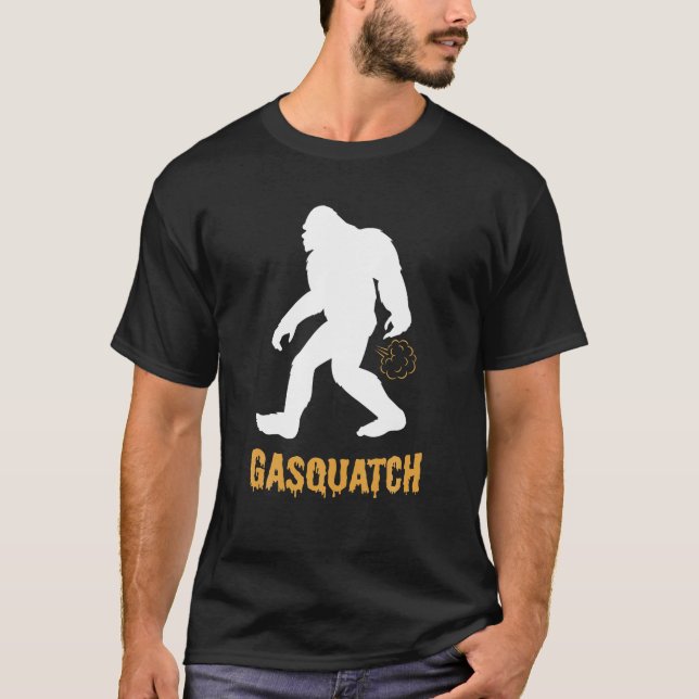 Gasquatch Funny Squatch Bigfoot Farting Gassy T Sh Shirt (Framsida)