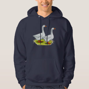 Gäss: Embden parar Sweatshirt Med Luva