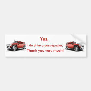 Gass-Guzzler bildekal (hummeren)