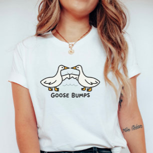 Gäss Huddlar; Söt Tecknad Gäss Puns T Shirt