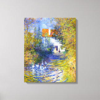 Gäss i Bäck Claude Monet Fine Art Canvastryck