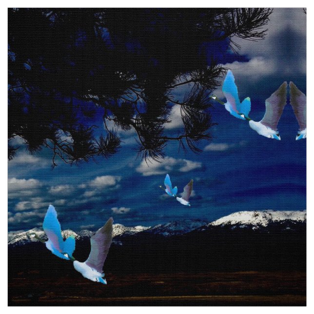 Gäss i bergen Fabric Tyg (Provkarta)