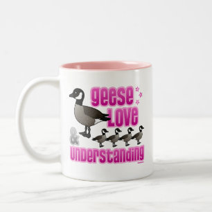 Gäss, Kärlek & Understanding Två-Tonad Mugg