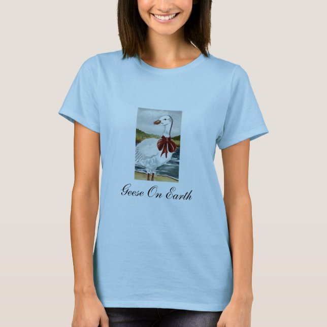 Gäss på jord tee shirt (Framsida)