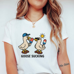 Gäss som slickar glass; Söt och dum gås T Shirt