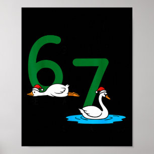 Gäss som värper Svanar som simmar 67 Sex gäss sju Poster