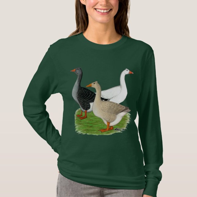 Gäss: tuftad trio t shirt (Framsida)